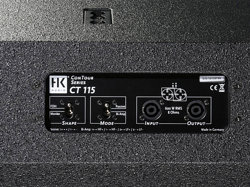 HK Audio Contour CT 115 Rear Connections