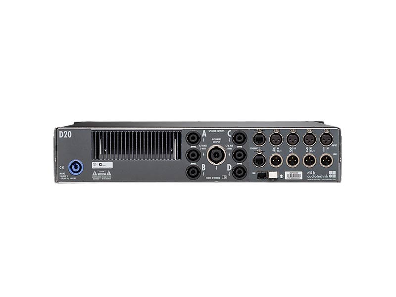 d&b D20 Amp Hire Rear